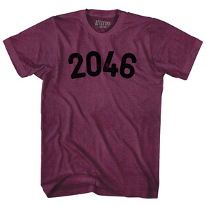 2046 Year Celebration Adult Tri-Blend T-shirt - Athletic Cranberry 2046 Year Celebration Adult Tri-Blend T-shirt - Athletic Cranberry