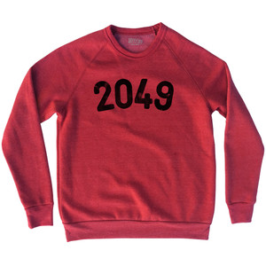 2049 Year Celebration Adult Tri-Blend Sweatshirt - Red Heather