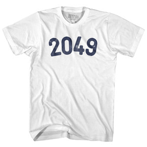 2049 Year Celebration Adult Cotton T-shirt - White