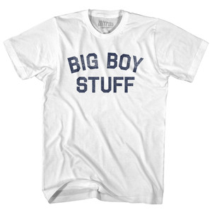Big Boy Stuff Youth Cotton T-shirt - White Big Boy Stuff Youth Cotton T-shirt - White