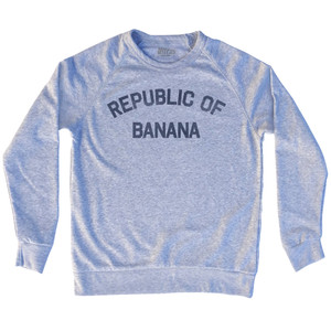 Republic Of Banana Adult Tri-Blend Sweatshirt - Heather Grey
