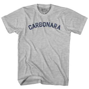 Carbonara Adult Cotton T-shirt - Grey Heather
