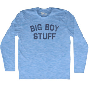 Big Boy Stuff Adult Tri-Blend Long Sleeve T-shirt - Athletic Blue Big Boy Stuff Adult Tri-Blend Long Sleeve T-shirt - Athletic Blue