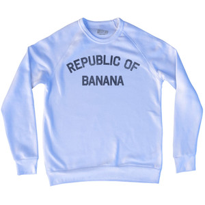 Republic Of Banana Adult Tri-Blend Sweatshirt - White