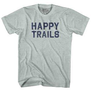 Happy Trails Adult Tri-Blend T-shirt - Athletic Cool Grey