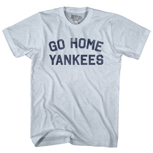 Go Home Yankees Adult Tri-Blend T-shirt - Athletic White