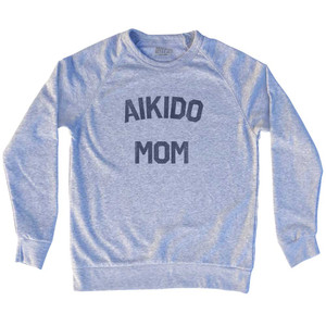 Aikido Mom Adult Tri-Blend Sweatshirt - Heather Grey