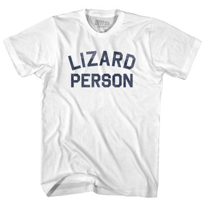 Lizard Person Youth Cotton T-shirt - White