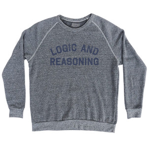 Logic And Reasoning Adult Tri-Blend Sweatshirt - Athletic Grey