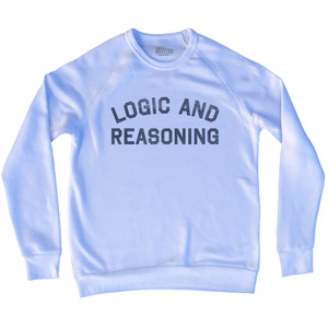 Logic And Reasoning Adult Tri-Blend Sweatshirt - White
