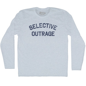 Selective Outrage Adult Tri-Blend Long Sleeve T-shirt - Athletic White