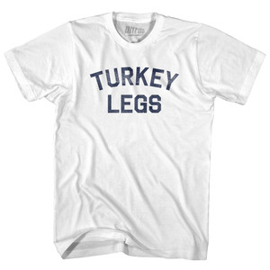Turkey Legs Womens Cotton Junior Cut T-Shirt - White