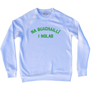 Na Buachailli I Nglas Adult Tri-Blend Sweatshirt - White Na Buachailli I Nglas Adult Tri-Blend Sweatshirt - White