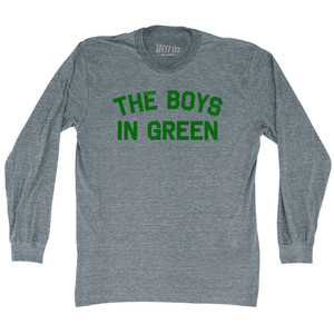 The Boys In Green Adult Tri-Blend Long Sleeve T-shirt - Athletic Grey The Boys In Green Adult Tri-Blend Long Sleeve T-shirt - Athletic Grey