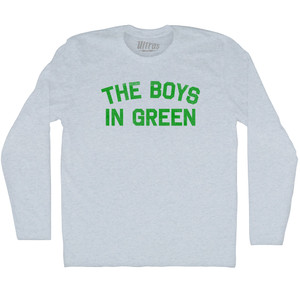 The Boys In Green Adult Tri-Blend Long Sleeve T-shirt - Athletic White The Boys In Green Adult Tri-Blend Long Sleeve T-shirt - Athletic White