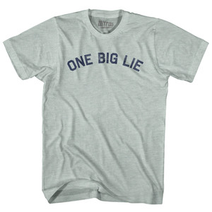 One Big Lie Adult Tri-Blend T-shirt - Athletic Cool Grey
