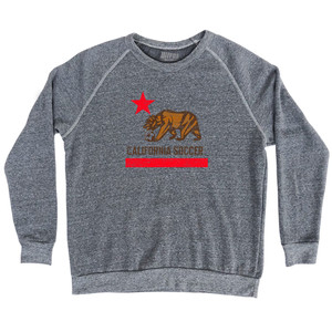 California Soccer Adult Tri-Blend Sweatshirt - Athletic Grey