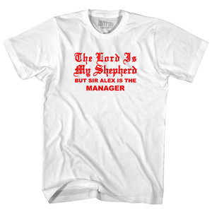 The Lord Is My Sheperd Sir Alex Youth Cotton T-shirt - White