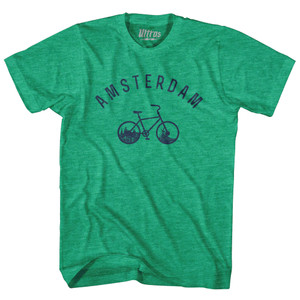 Amsterdam Bike Adult Tri-Blend T-shirt - Athletic Green Amsterdam Bike Adult Tri-Blend T-shirt - Athletic Green