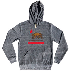 California Soccer Tri-Blend Hoodie - Athletic Grey