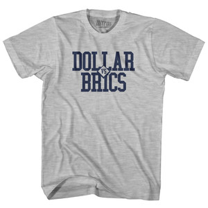 Dollar VS Brics Womens Cotton Junior Cut T-Shirt - Grey Heather