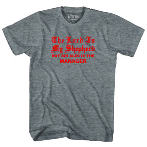 The Lord Is My Sheperd Sir Alex Womens Tri-Blend Junior Cut T-Shirt - Athletic Grey The Lord Is My Sheperd Sir Alex Womens Tri-Blend Junior Cut T-Shirt - Athletic Grey