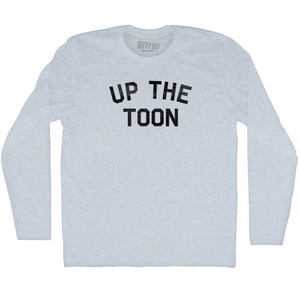 Up The Toon Adult Tri-Blend Long Sleeve T-shirt - Athletic White