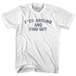 F*uck Around And Find Out Youth Cotton T-shirt - White