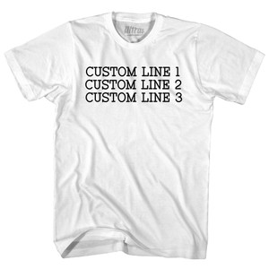 Custom Typewriter Font Womens Cotton Junior Cut T-Shirt - White