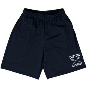Custom Lacrosse Blue Navy Almost Black Lacrosse Shorts Made In USA Custom Lacrosse Blue Navy Almost Black Lacrosse Shorts Made In USA