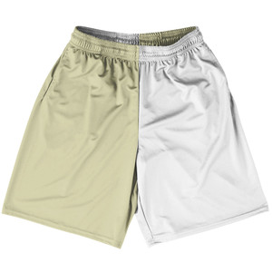 Vegas Gold And White Quad Color Lacrosse Shorts Made In USA Vegas Gold And White Quad Color Lacrosse Shorts Made In USA