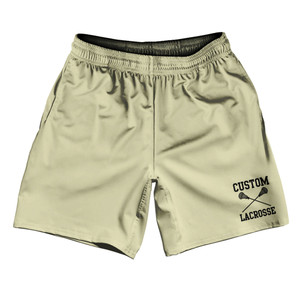 Custom Lacrosse Vegas Gold Black Art Athletic Running Fitness Exercise Shorts 7" Inseam Shorts Made In USA Custom Lacrosse Vegas Gold Black Art Athletic Running Fitness Exercise Shorts 7" Inseam Shorts Made In USA