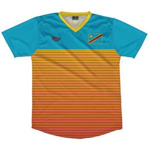 Dr Congo Rise Soccer Jersey Made In USA - Blue Yellow Dr Congo Rise Soccer Jersey Made In USA - Blue Yellow
