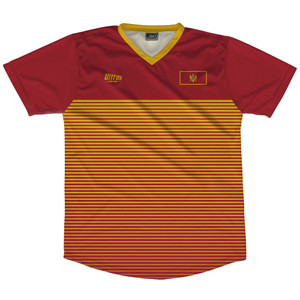 Montenegro Rise Soccer Jersey Made In USA - Red Orange
