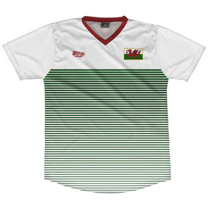Wales Rise Soccer Jersey Made In USA - White Green