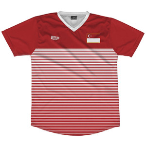 Singapore Rise Soccer Jersey Made In USA - Red White