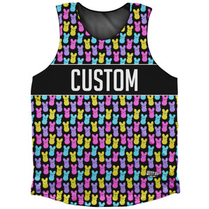 Easter Bunny Custom Athletic Tank Top Made In USA - Black Pink Blue Easter Bunny Custom Athletic Tank Top Made In USA - Black Pink Blue
