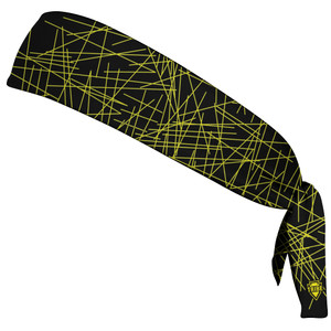 Laser Show Tie Headband - Bright Yellow Laser Show Tie Headband - Bright Yellow