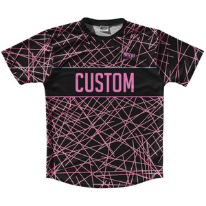 Laser Show Custom Running Shirt Track Cross Made In USA - Bright Pink Laser Show Custom Running Shirt Track Cross Made In USA - Bright Pink