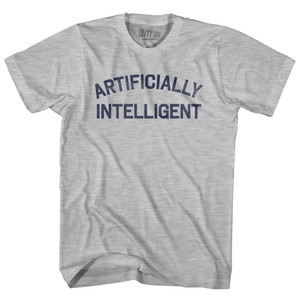 Artificially Intelligent Youth Cotton T-shirt - Grey Heather Artificially Intelligent Youth Cotton T-shirt - Grey Heather