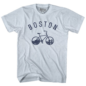 Boston Bike Adult Tri-Blend T-shirt - Athletic White