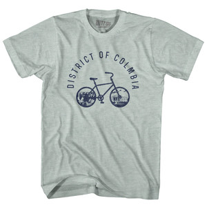 District Of Columbia Bike Adult Tri-Blend T-shirt - Athletic Cool Grey District Of Columbia Bike Adult Tri-Blend T-shirt - Athletic Cool Grey