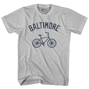 Baltimore Bike Adult Cotton T-shirt - Cool Grey