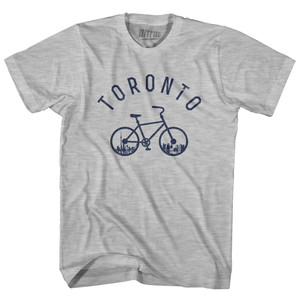 Toronto Bike Womens Cotton Junior Cut T-Shirt - Grey Heather
