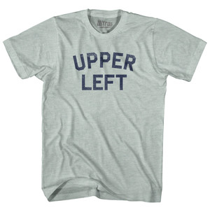 Upper Left Adult Tri-Blend T-shirt - Athletic Cool Grey