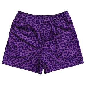 Cheetah Two Tone Light Purple Rugby Gym Short 5 Inch Inseam With Pockets Made In USA - Light Purple Cheetah Two Tone Light Purple Rugby Gym Short 5 Inch Inseam With Pockets Made In USA - Light Purple
