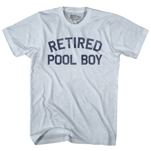 Retired Pool Boy Adult Tri-Blend T-shirt - Athletic White Retired Pool Boy Adult Tri-Blend T-shirt - Athletic White