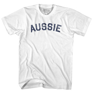 Aussie Adult Cotton T-shirt - White