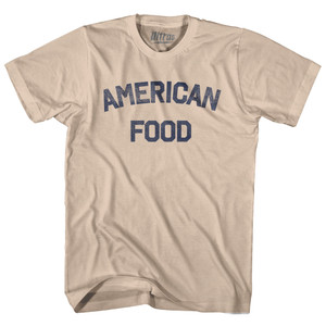 American Food Adult Cotton T-shirt - Creme