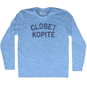 Closet Kopite Adult Tri-Blend Long Sleeve T-shirt - Athletic Blue Closet Kopite Adult Tri-Blend Long Sleeve T-shirt - Athletic Blue